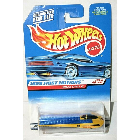 Hot Wheels 1998 First Editions Solar Eagle III # 650 yellow - Picture 2 of 4
